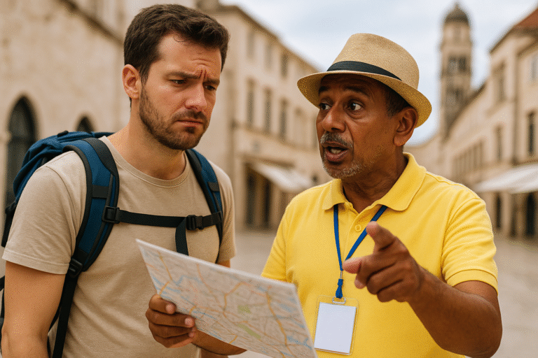 the traveler hired the wrong tour guide